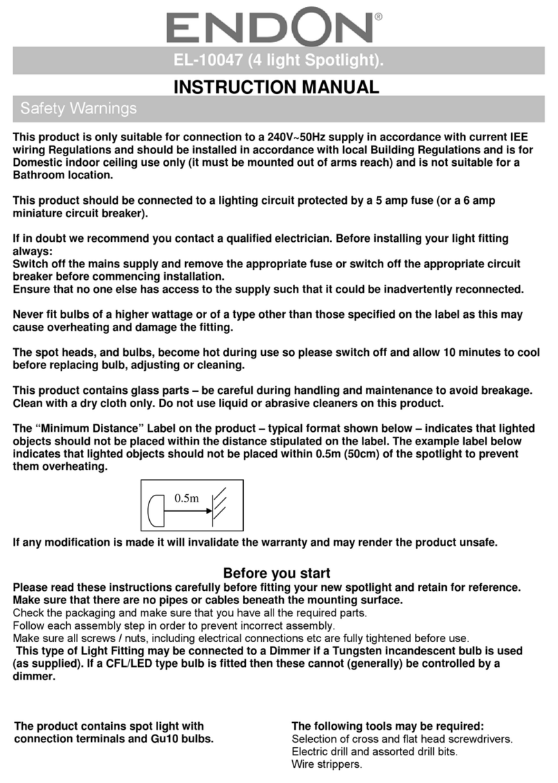 Endon EL-10047 User manual