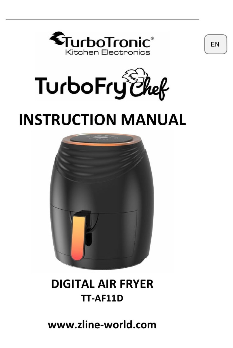 TurboTronic TurboFry Chef TT-AF11D instruction manual