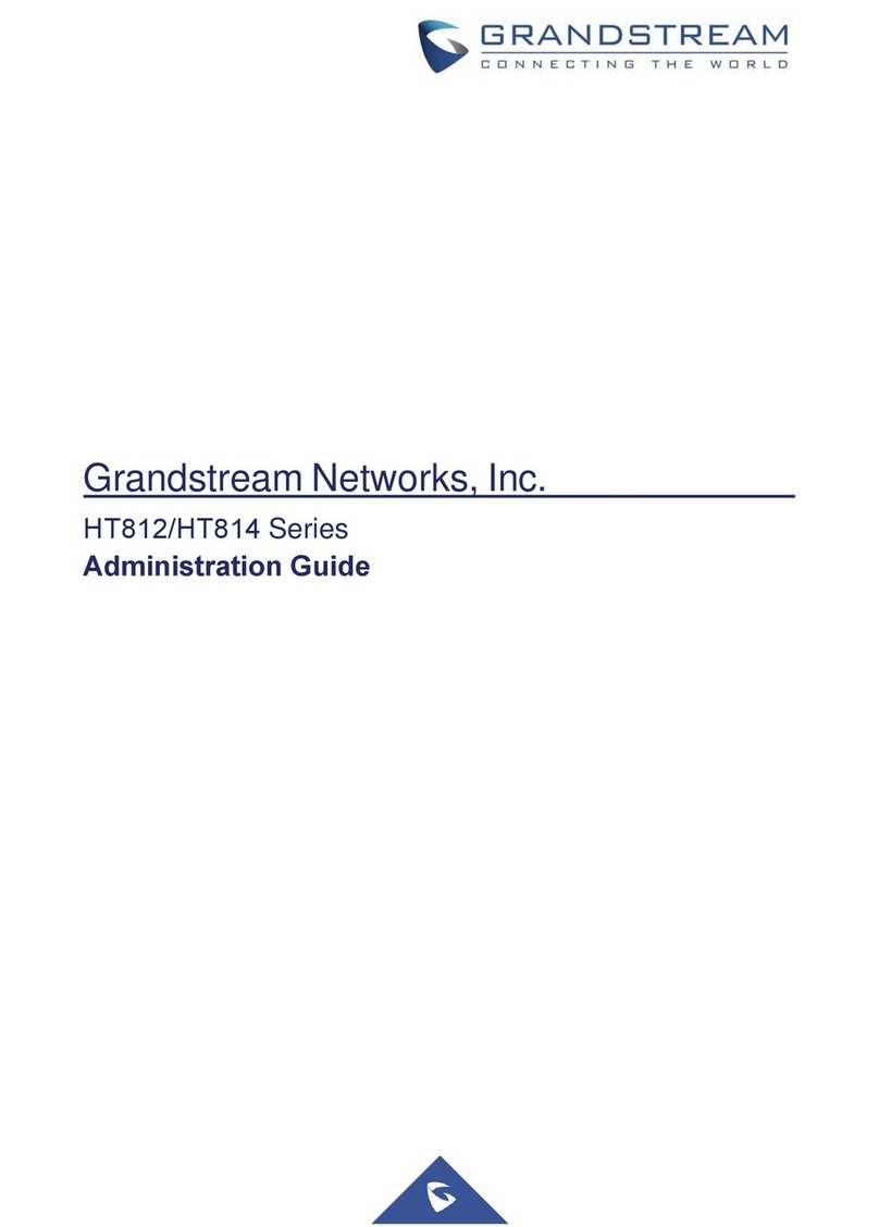 Grandstream Networks HT812 Administration guide Grandstream Networks HT812 Administration guide