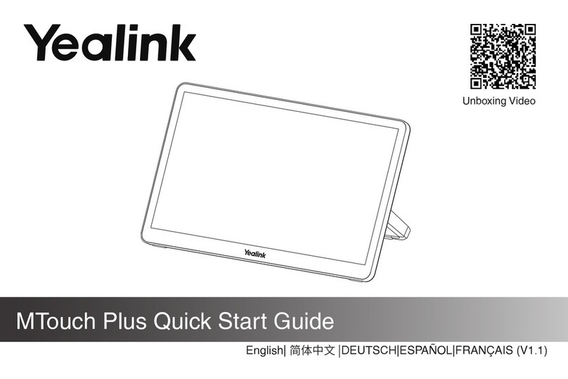 Yealink MTouch Plus User manual