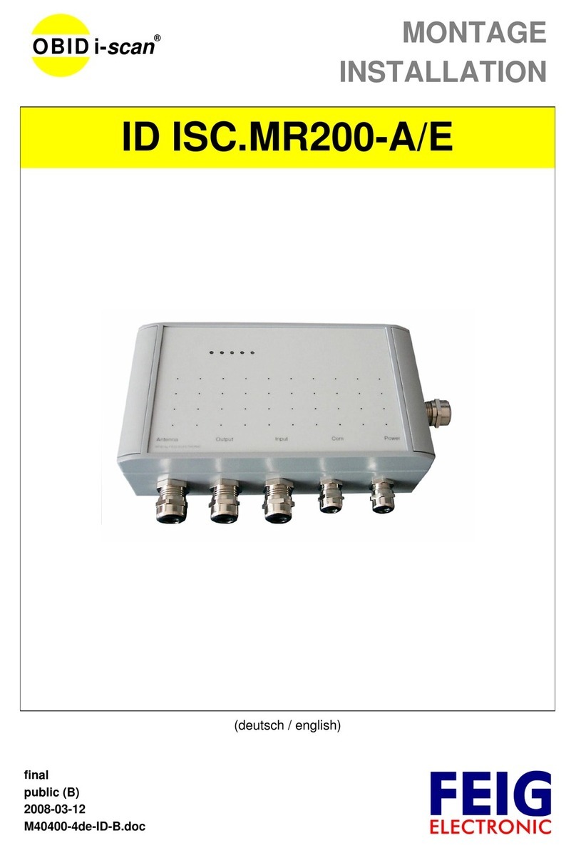 Feig Electronic OBID i-scan ID ISC.MR200-A Montage, installation
