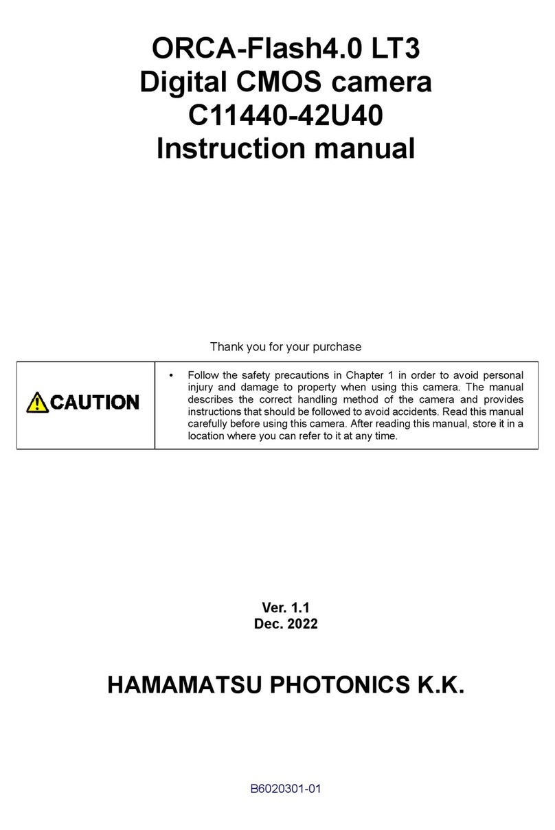 Hamamatsu ORCA-Flash4.0 LT3 User manual