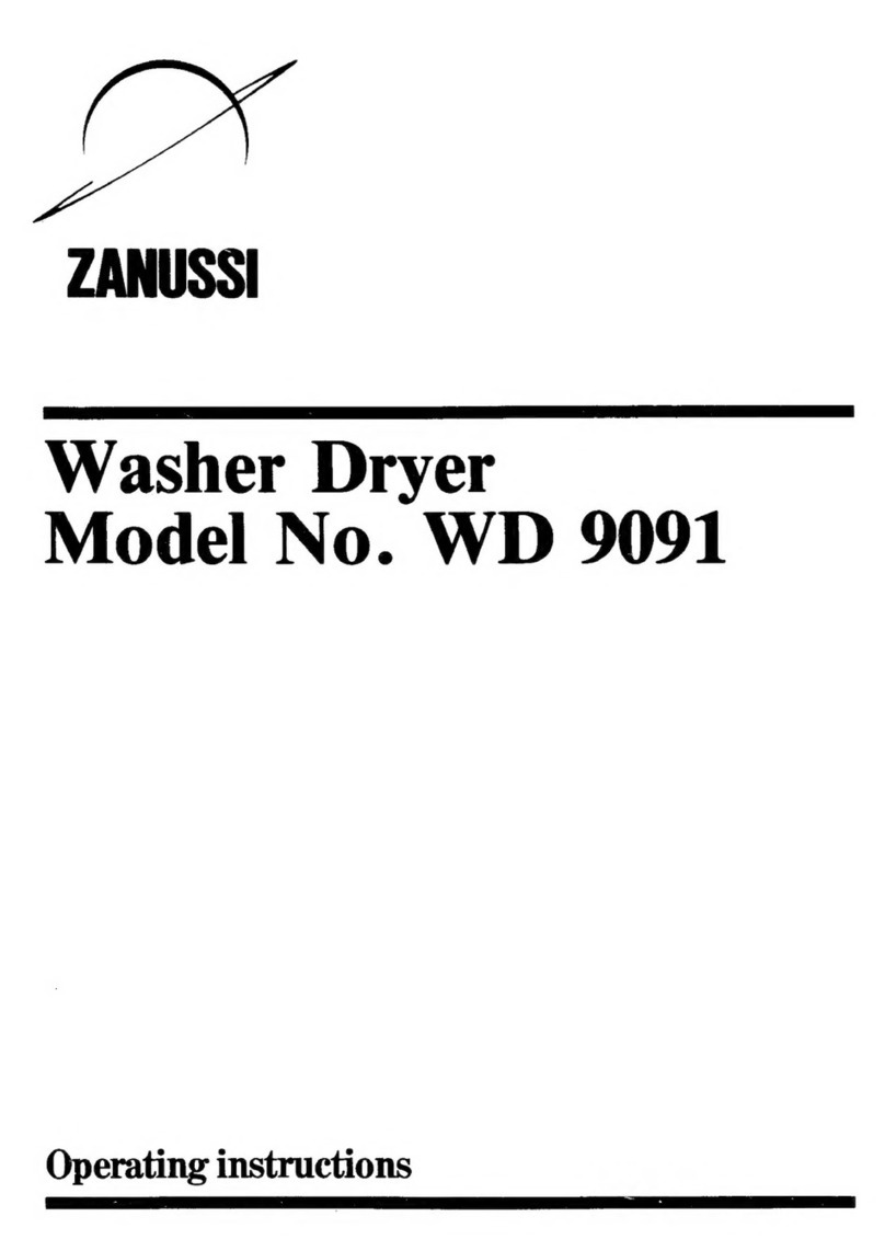 Zanussi WD 9091 User manual Zanussi WD 9091 User manual