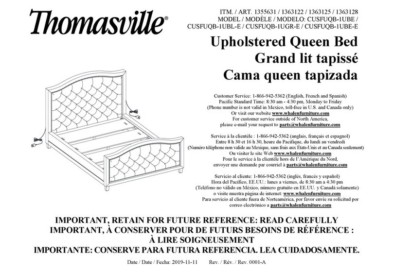 Thomasville CUSFUQB-1UBL-E manual