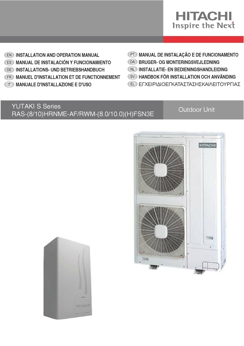 Hitachi YUTAKI S Series User manual