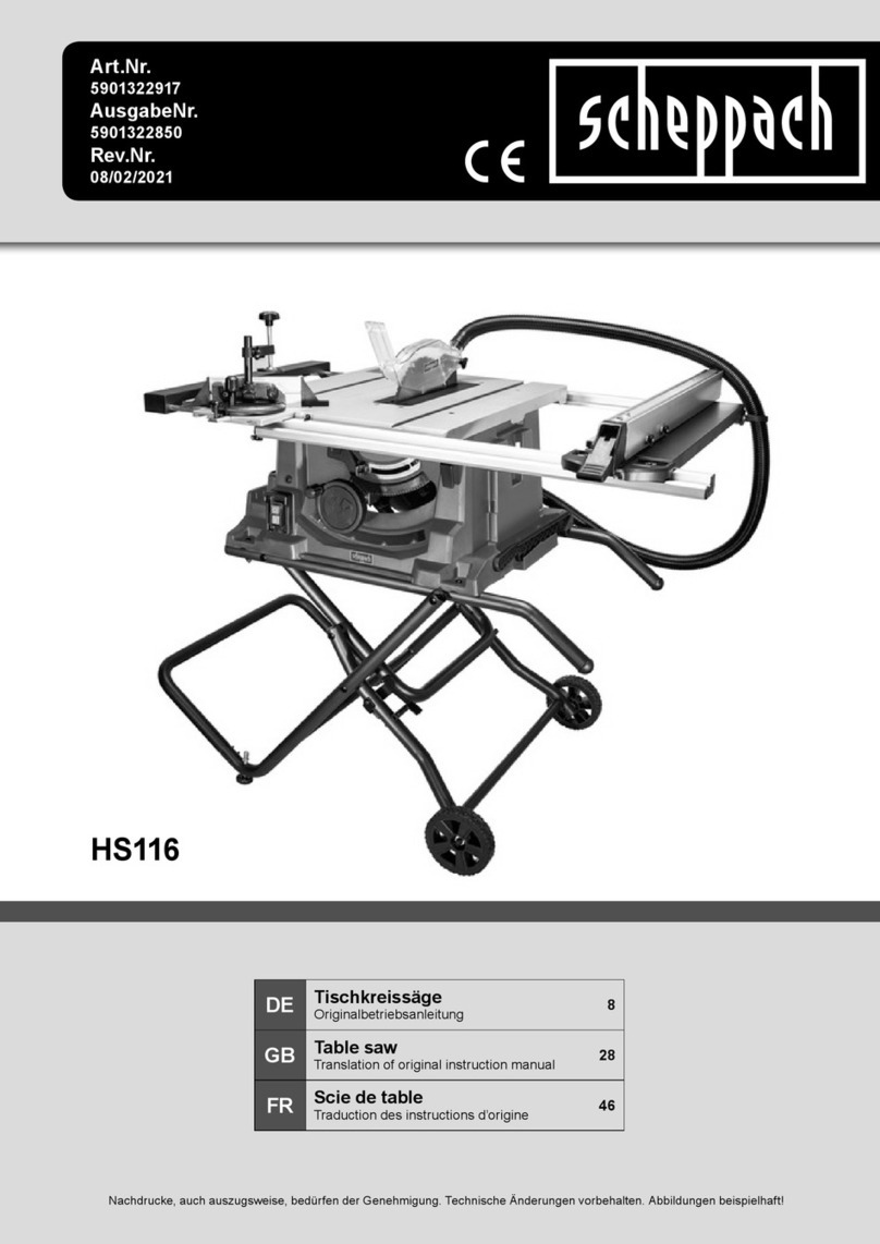 Scheppach HS116 User manual