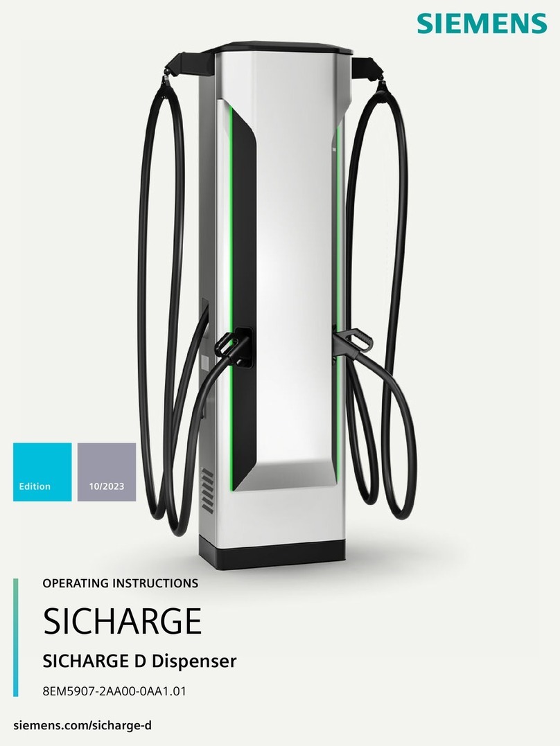 Siemens SICHARGE D Dispenser operating instructions