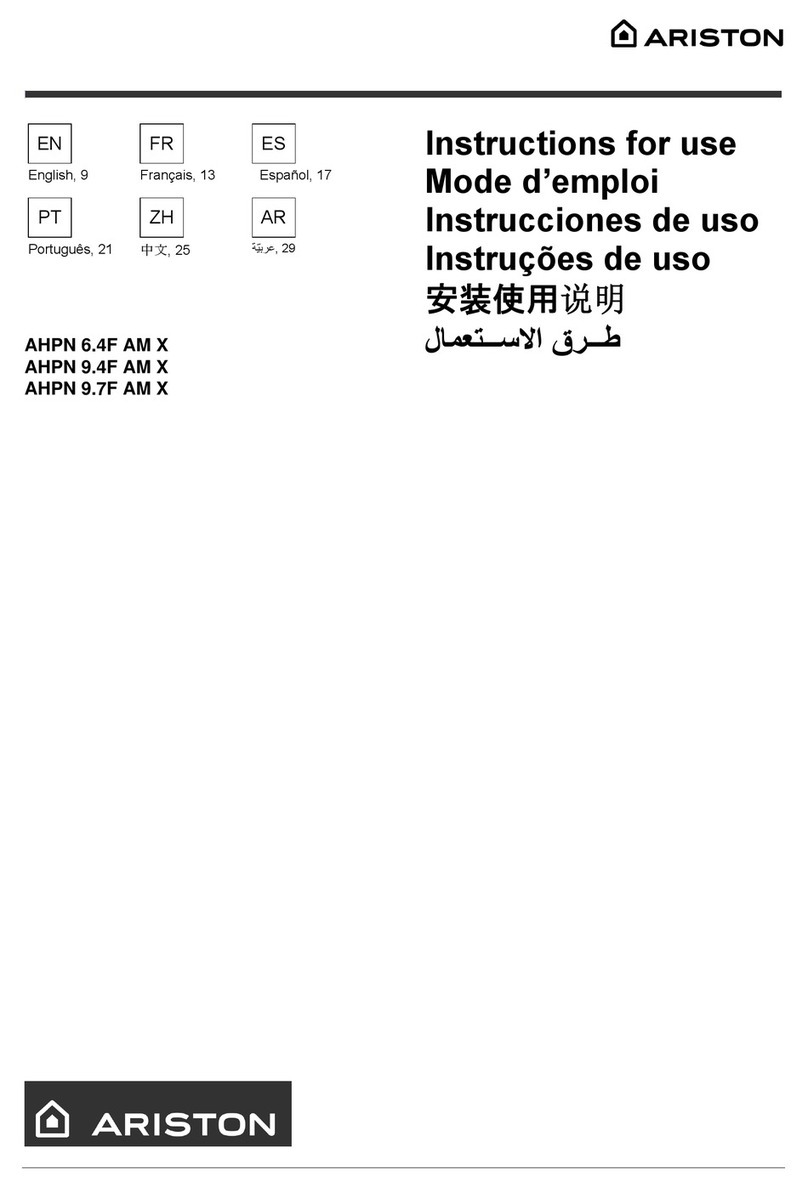 Ariston AHPN 6.4F AM X User manual