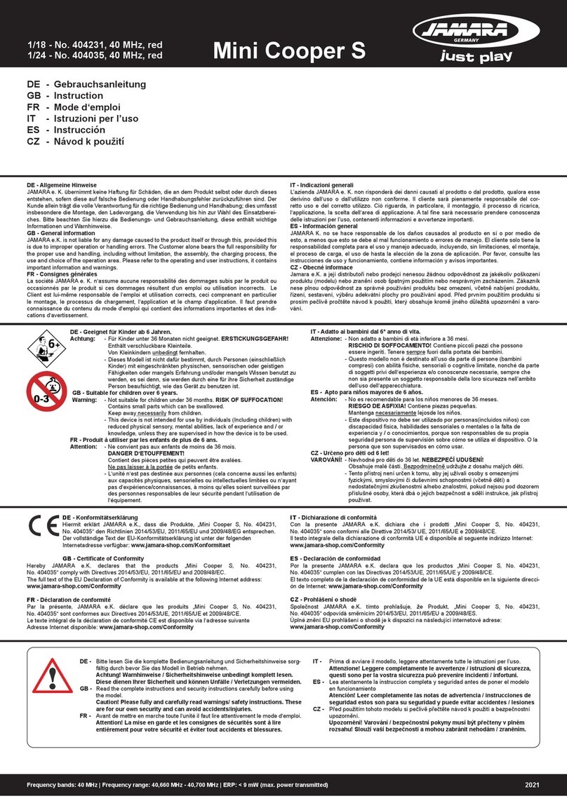 Jamara 404231 instruction manual