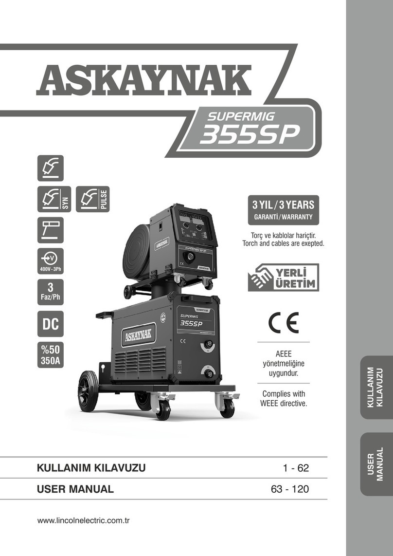 ASKAYNAK SUPERMIG 355SP user manual