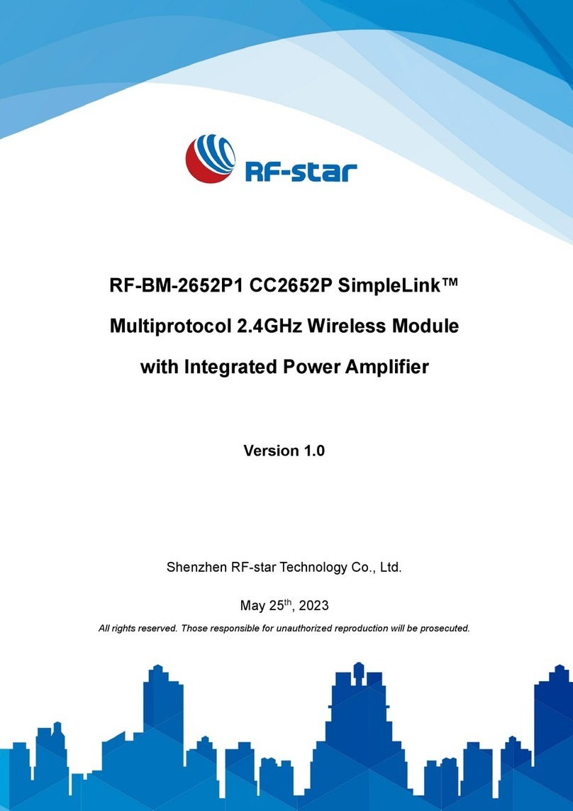 RF-Star SimpleLink RF-BM-2652P1 CC2652P User manual RF-Star SimpleLink RF-BM-2652P1 CC2652P User manual