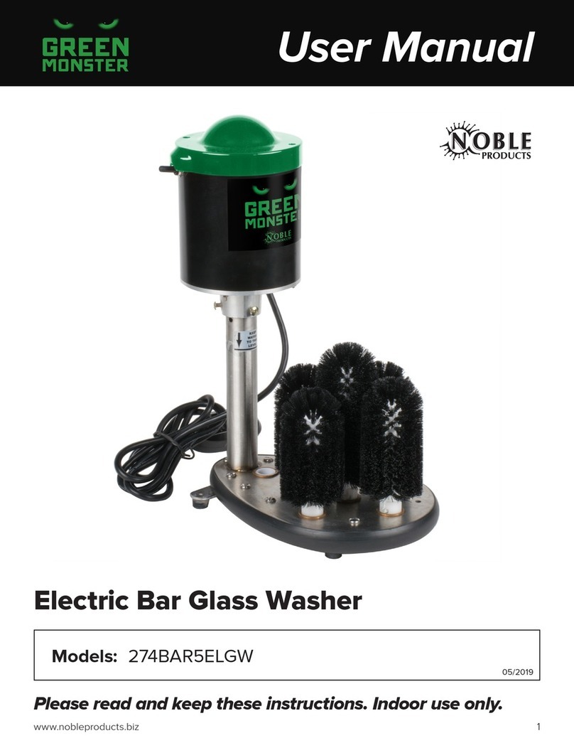 Noble Products Green Monster 274BAR5ELGW user manual Noble Products Green Monster 274BAR5ELGW user manual