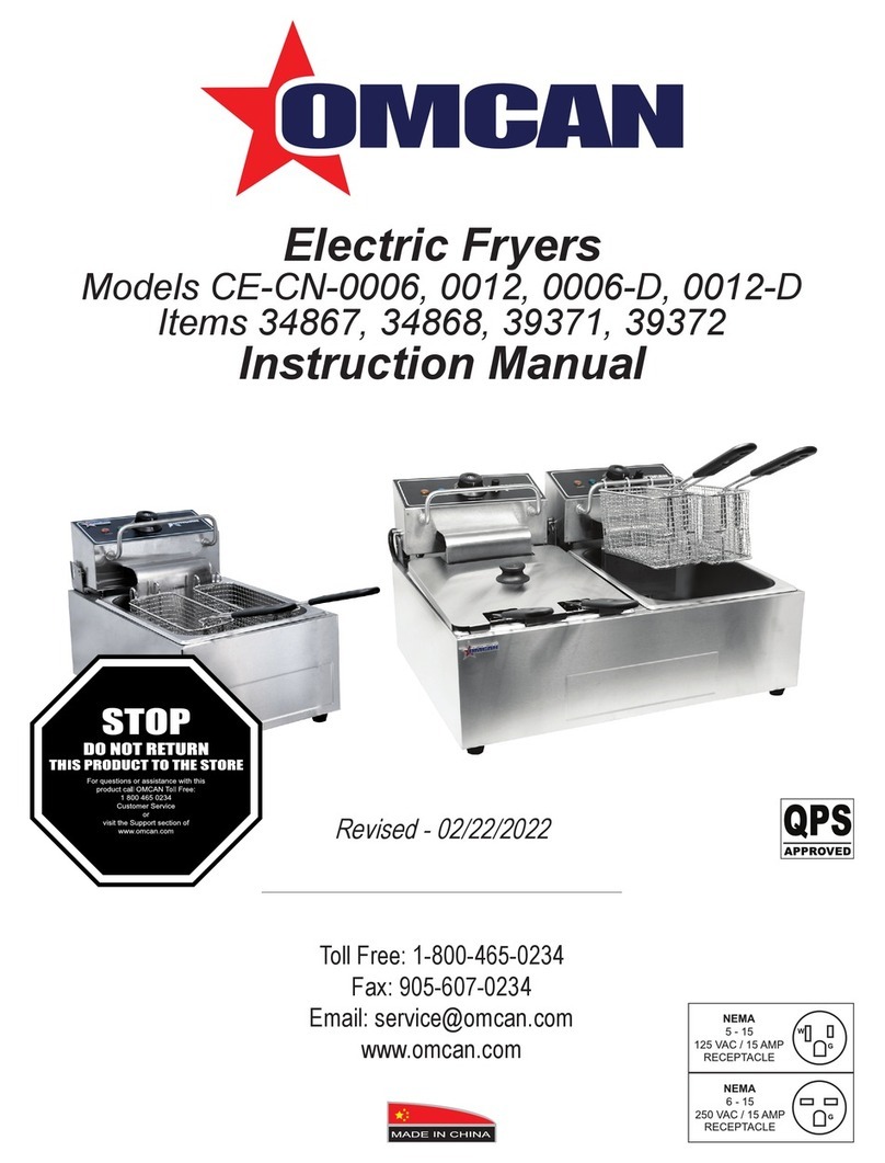 Omcan CE-CN-0006 User manual