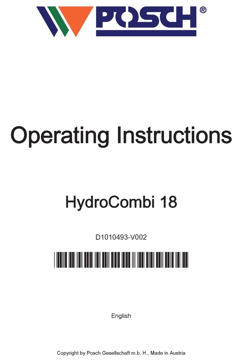 Posch HydroCombi 18 User manual