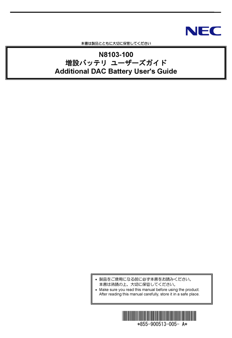 NEC N8103-100 user guide NEC N8103-100 user guide
