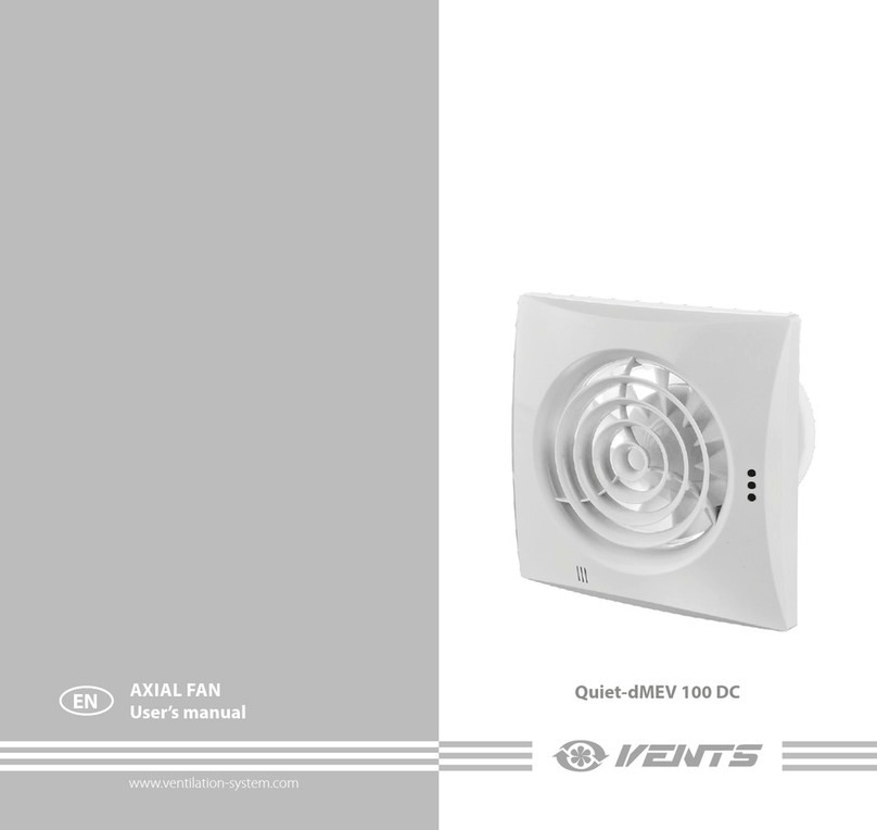 Vents Quiet-dMEV 100 DC User manual