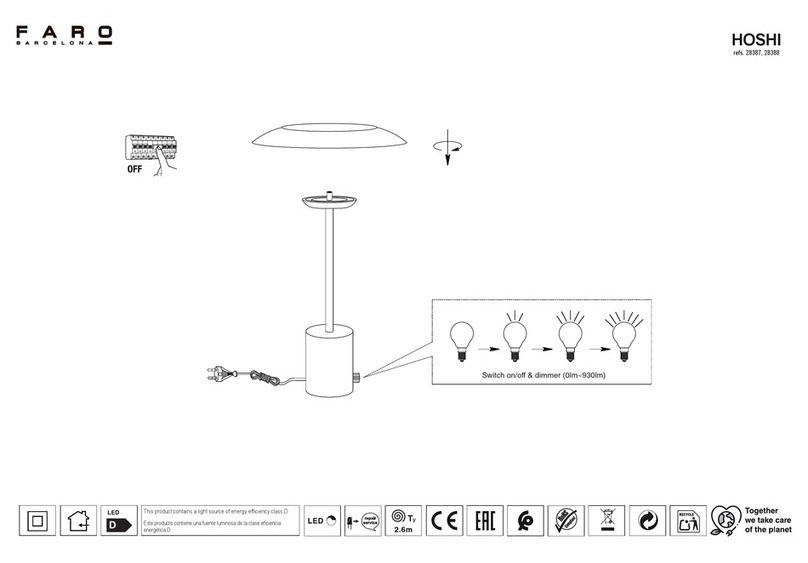 Faro Barcelona HOSHI User manual