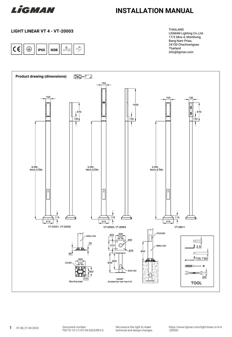 LIGMAN LIGHT LINEAR VT 4 User manual