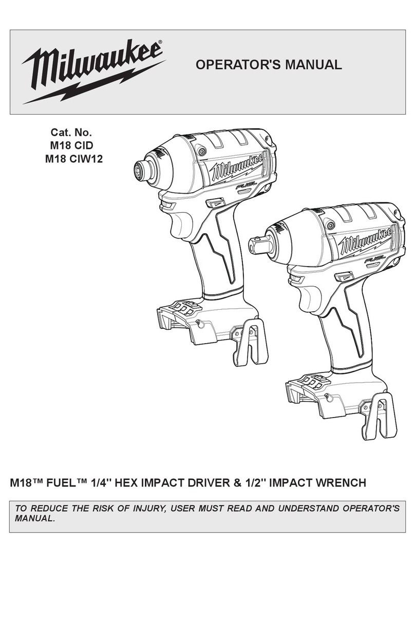 Milwaukee M18 CID Operator's manual