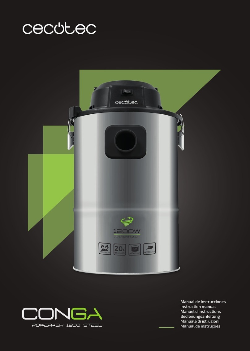 cecotec Conga Powerash 1200 Steel User manual
