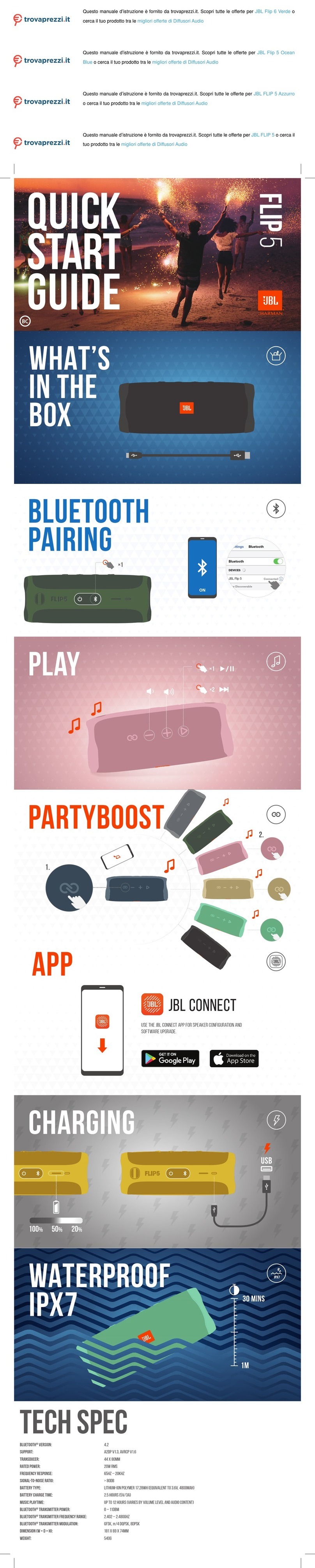 Harman JBL Flip 6 quick start guide