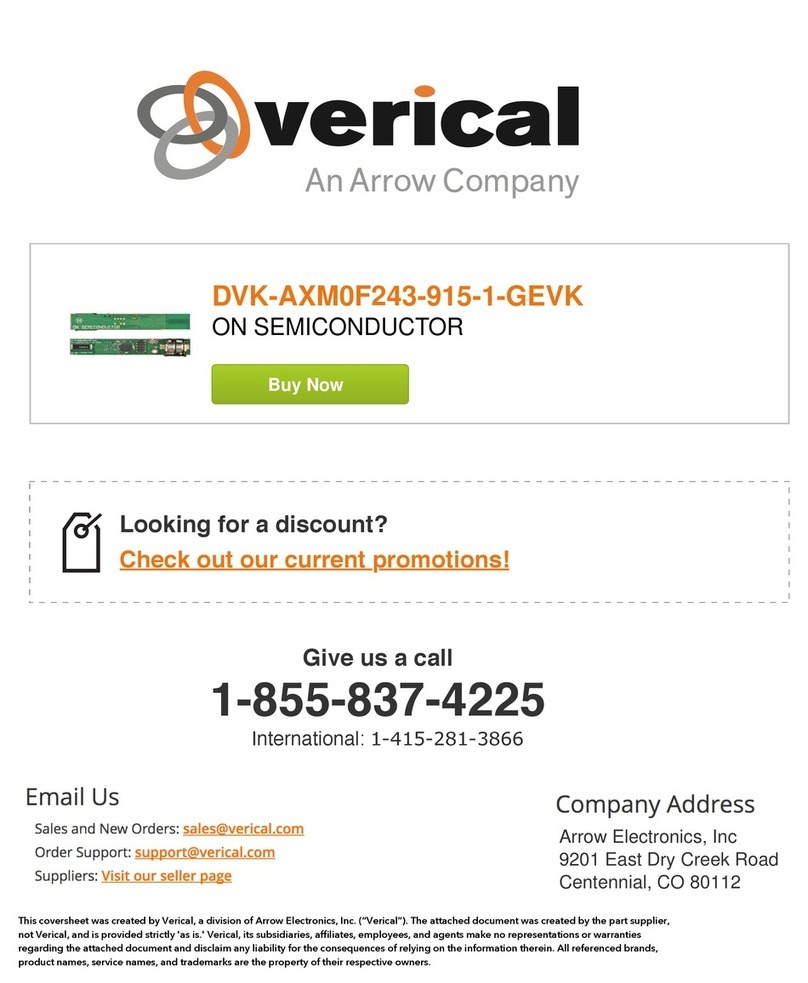 ON Semiconductor DVK-AXM0F243-915-1-GEVK User manual ON Semiconductor DVK-AXM0F243-915-1-GEVK User manual