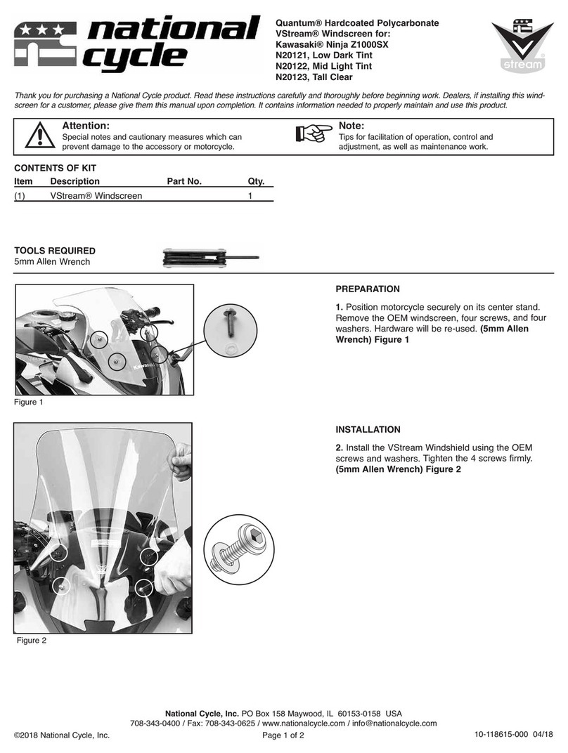 National Cycle Quantum VStream N20121 manual