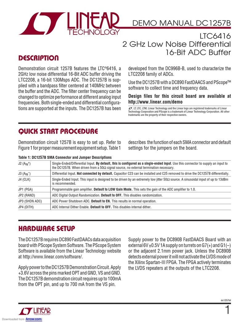 Linear Technology DC1257B Quick setup guide