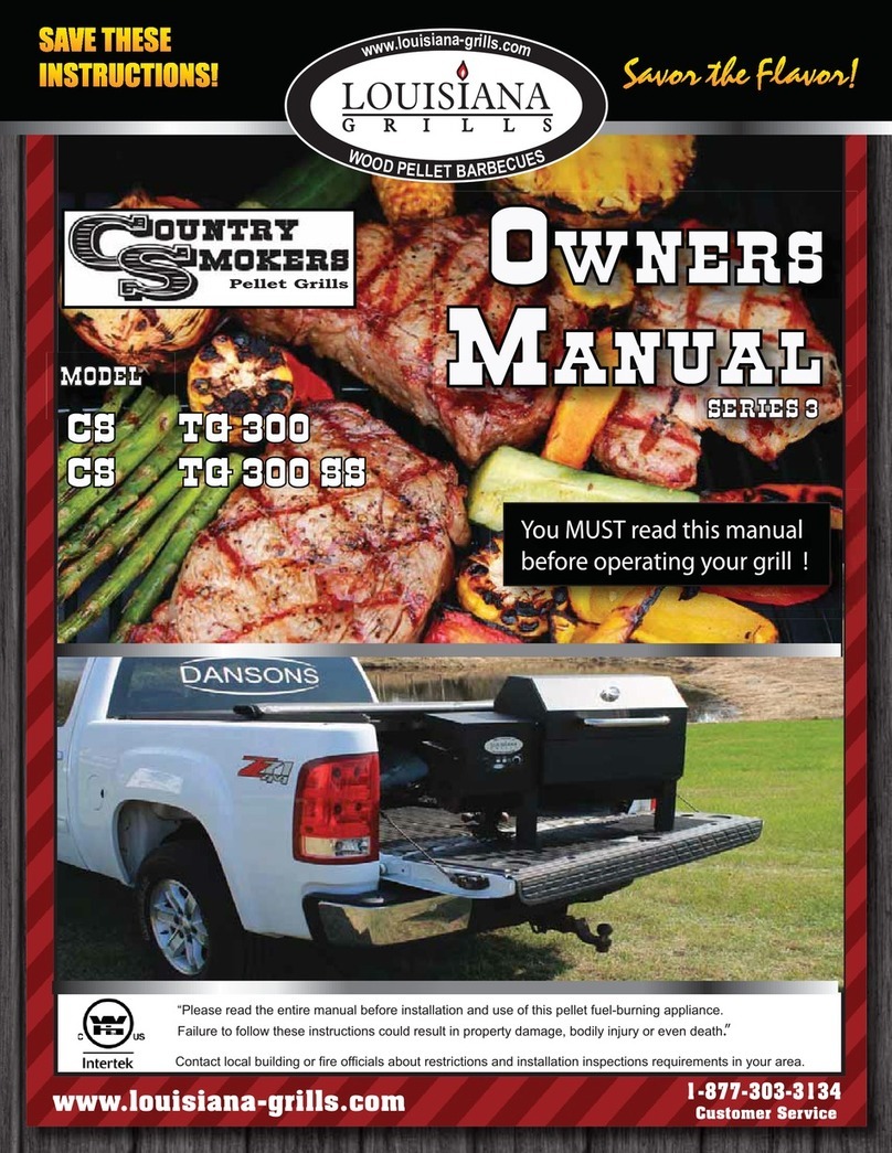 Louisiana Grills 3 Series owner's manual