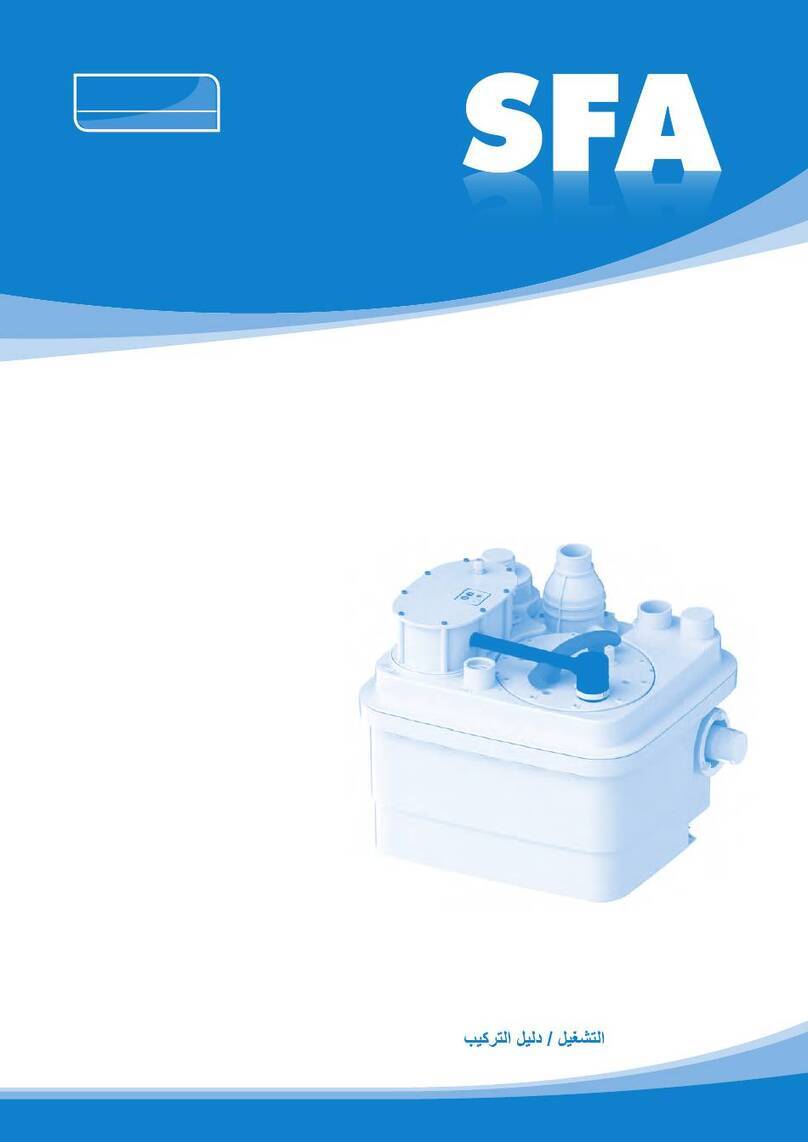 SFA SANICUBIC 1 WP Operating & installation manual