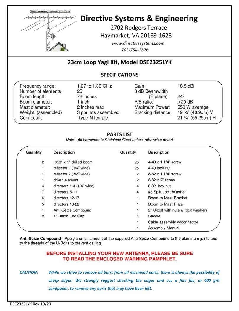 Directive Systems & Engineering DSE2325LYK User manual Directive Systems & Engineering DSE2325LYK User manual