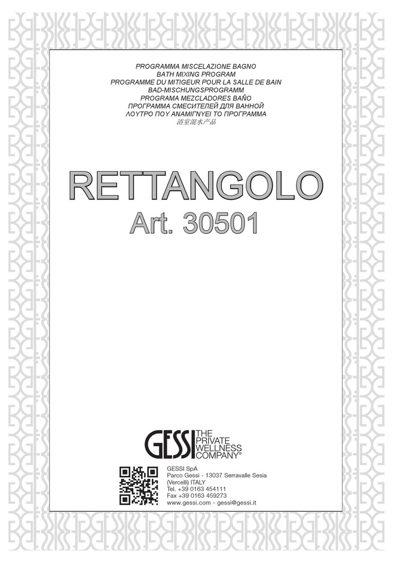 Gessi RETTANGOLO 30501 User manual
