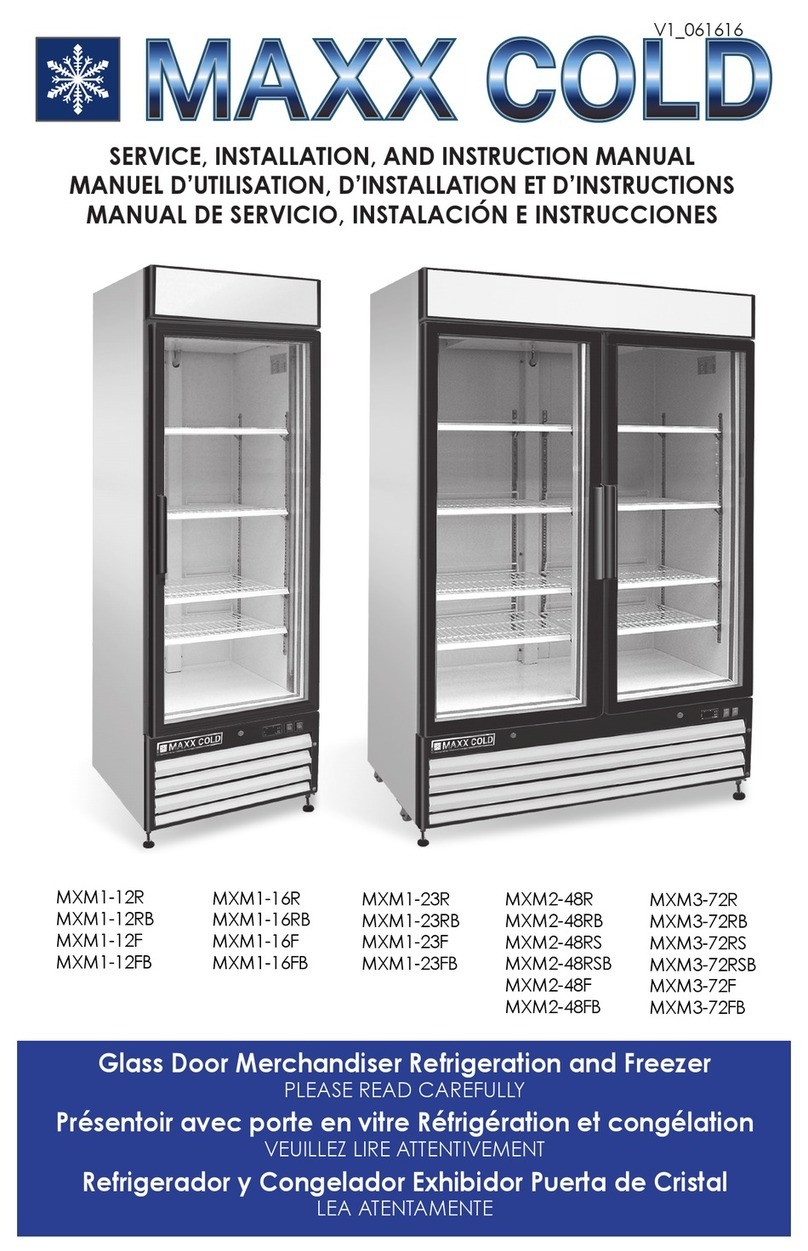 Maxx Cold MXM1-12RB Service, installation, and instruction manual