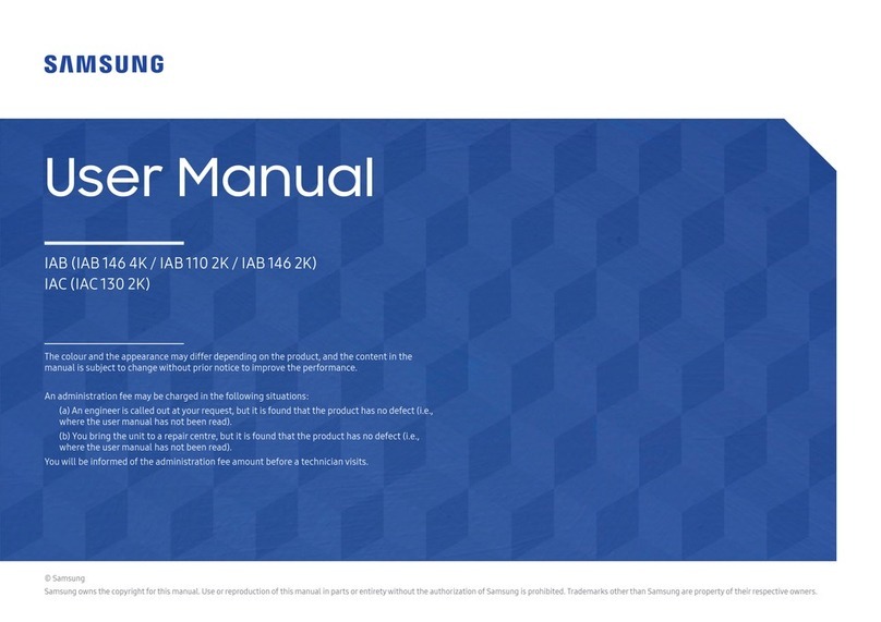 Samsung IAC Series User manual