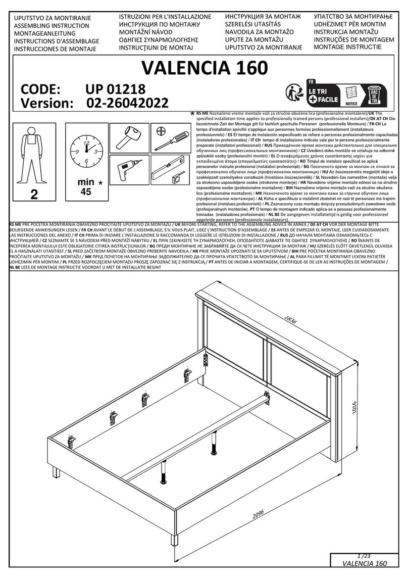 Lazurit VALENCIA 160 UP 01218 Assembling Instruction