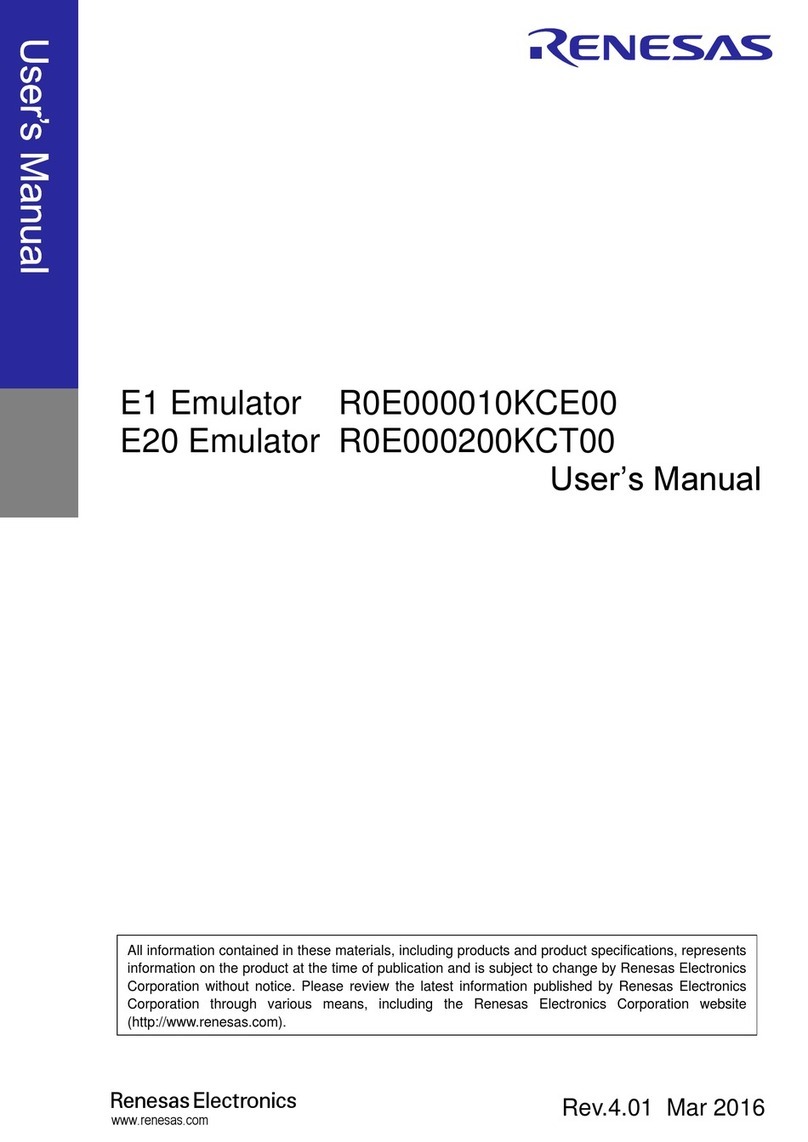 Renesas e1 User manual