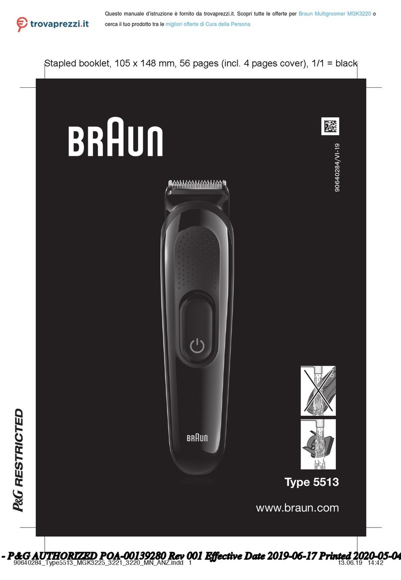 Braun MGK 3220 User manual