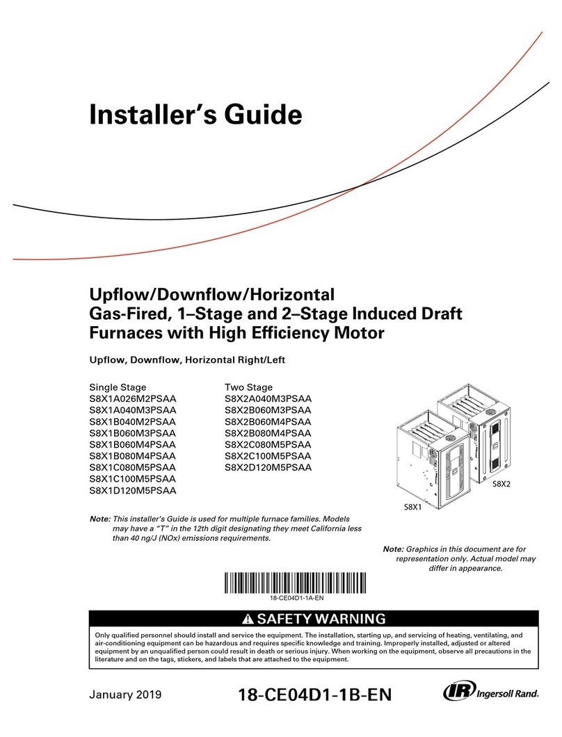Trane S8X1 Series Assembly instructions