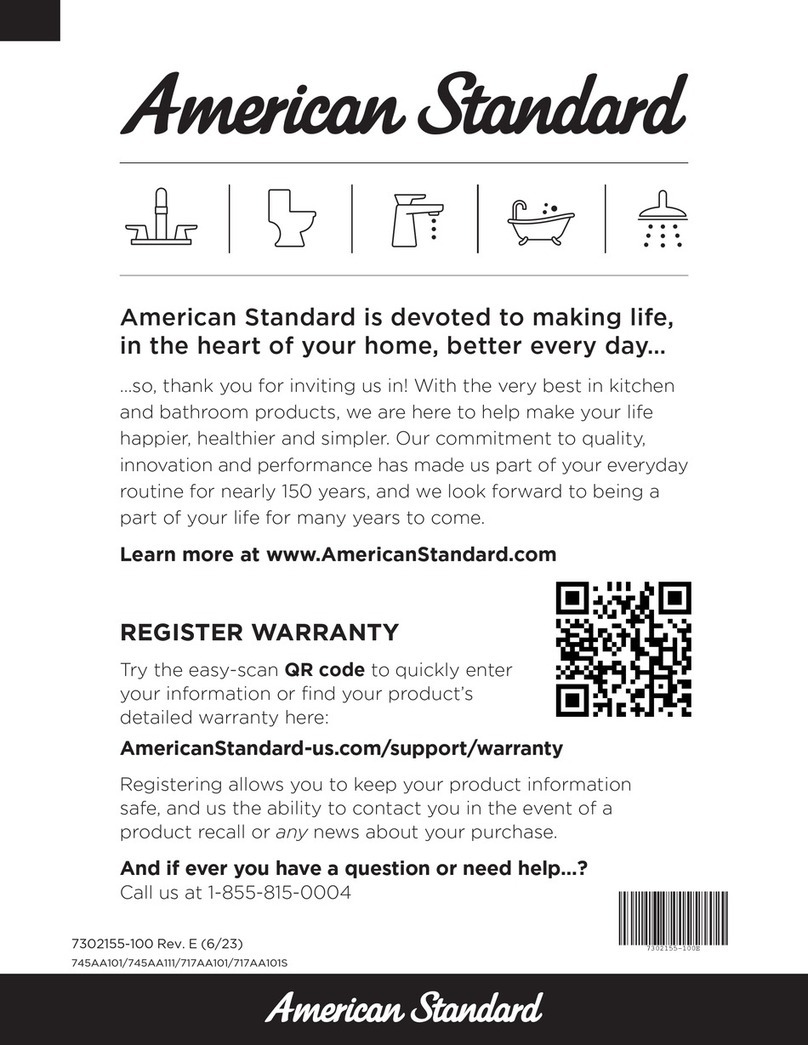 American Standard Homestead VorMax owner's manual