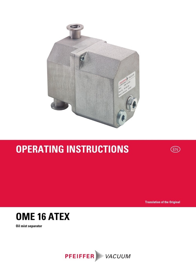 Pfeiffer Vacuum OME 16 ATEX operating instructions Pfeiffer Vacuum OME 16 ATEX operating instructions
