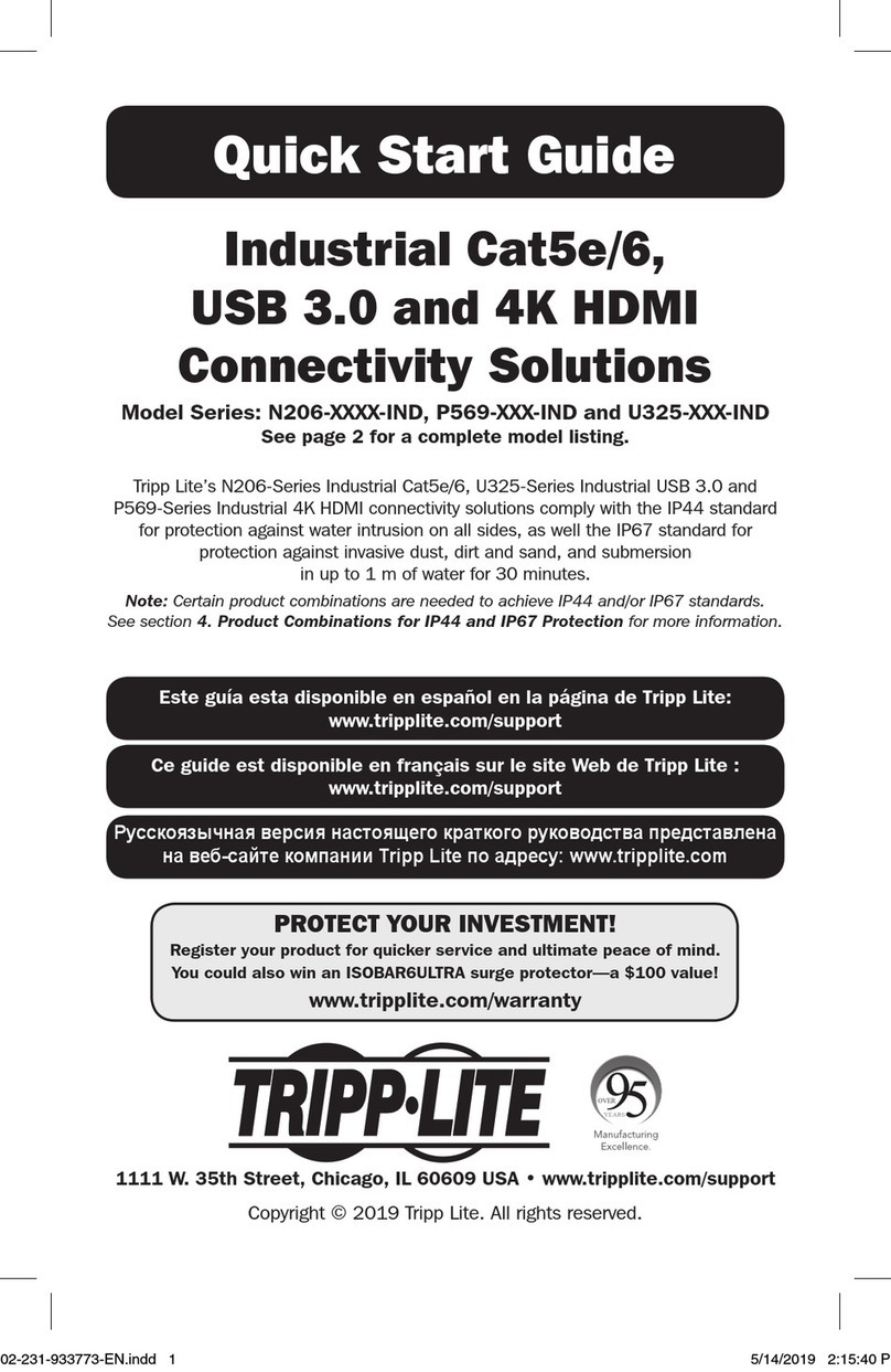 Tripp Lite N206 IND Series User manual