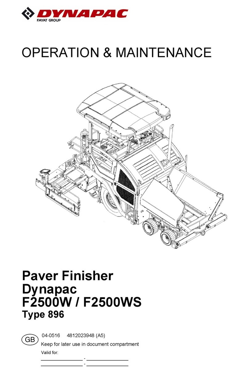 Fayat Group Dynapac F2500W Operation & maintenance manual