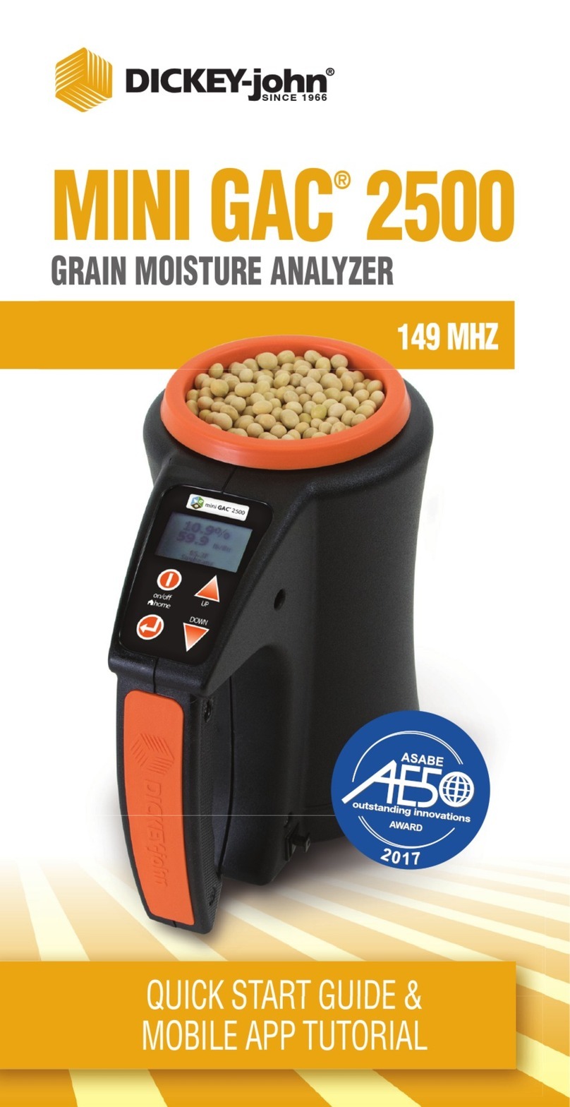 Dickey-John GAC 2500 User manual Dickey-John GAC 2500 User manual
