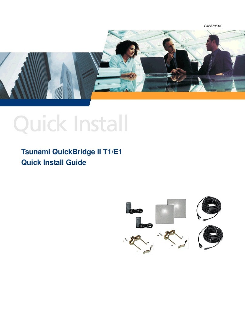 Proxim Tsunami QuickBridge II T1/E1 Quick install guide