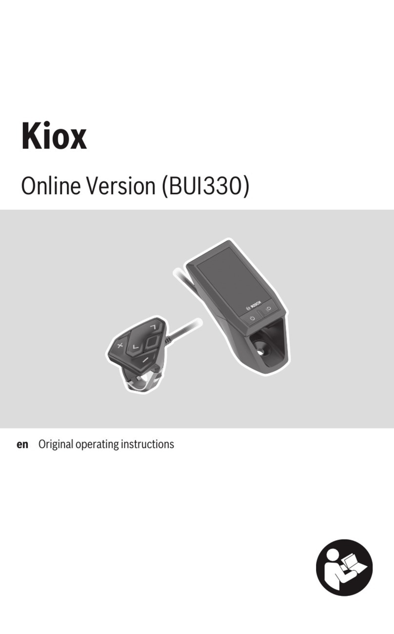Bosch Kiox Original operating instructions Bosch Kiox Original operating instructions