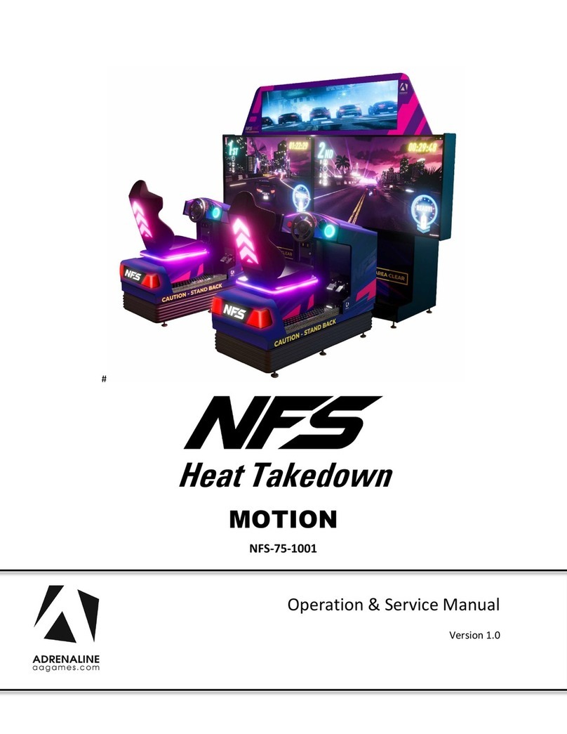 Adrenaline Amusements NFS-75-1001 Installation and operating instructions
