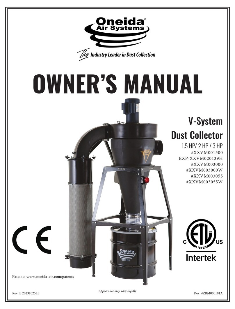 Oneida Air Systems XXVM001500 User manual