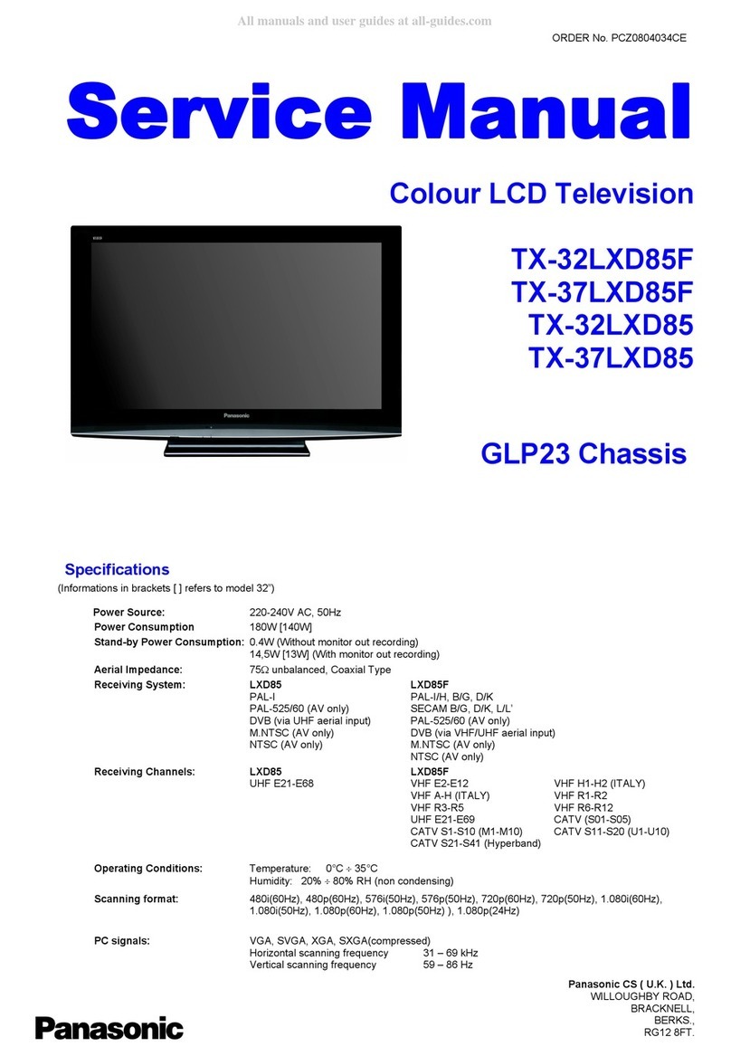 Panasonic TX-32LXD85F Service manual