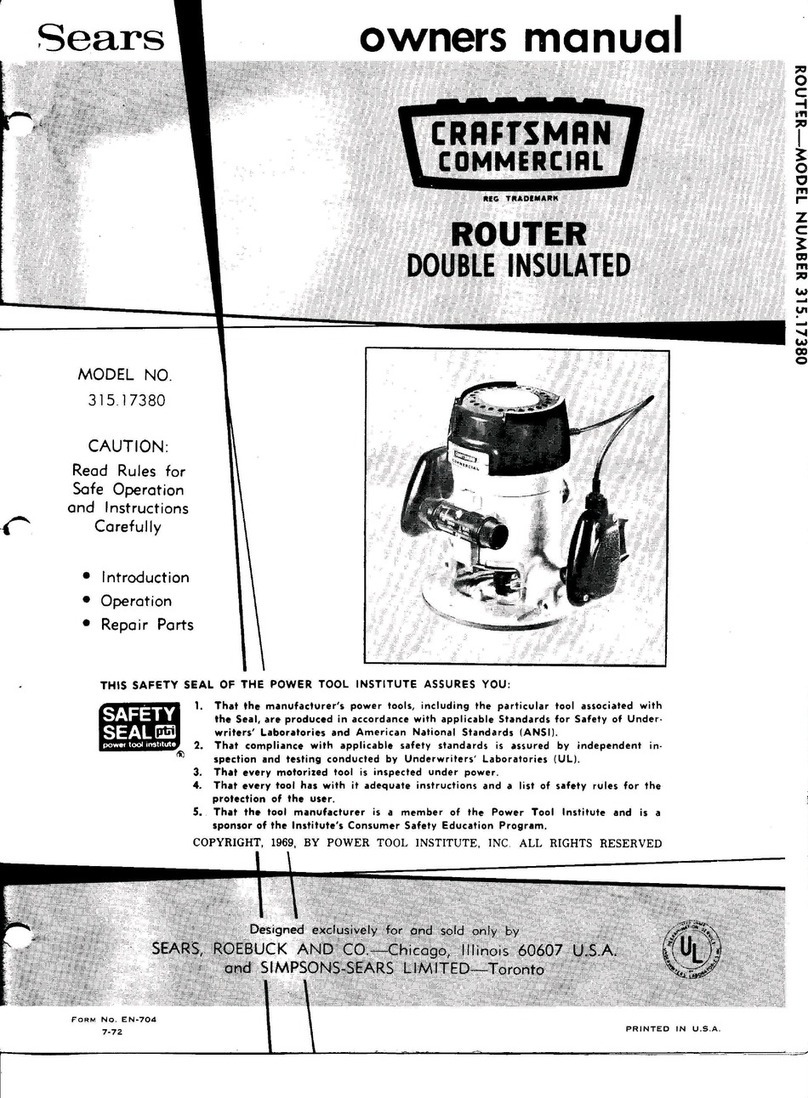 Sears CRAFTSMAN 315.17380 User manual