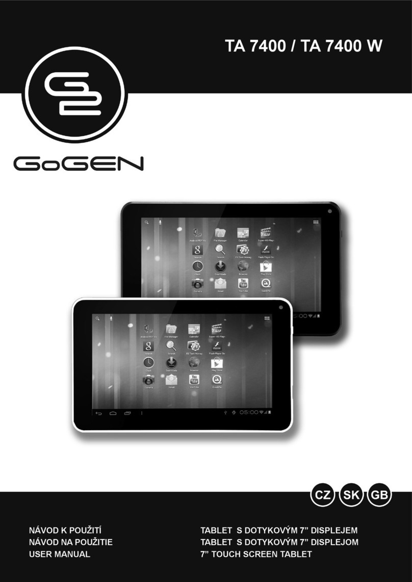 Gogen TA 7400 user manual